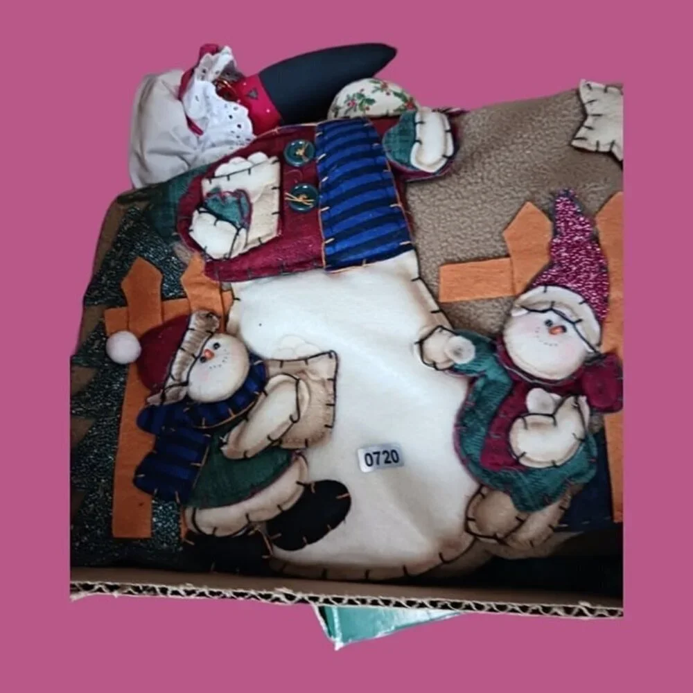 Gerson advent snowman hanging fabric calendar